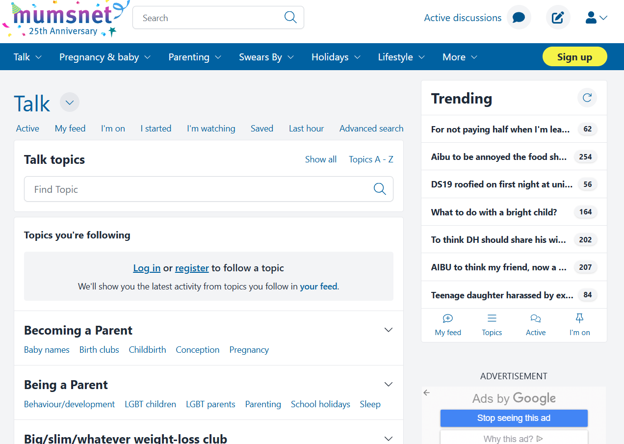 Mumsnet Talk